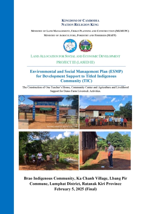 LASED III - ESMP - TIC-DS Ka Chanh RTK - Cleared-Feb5-2025​